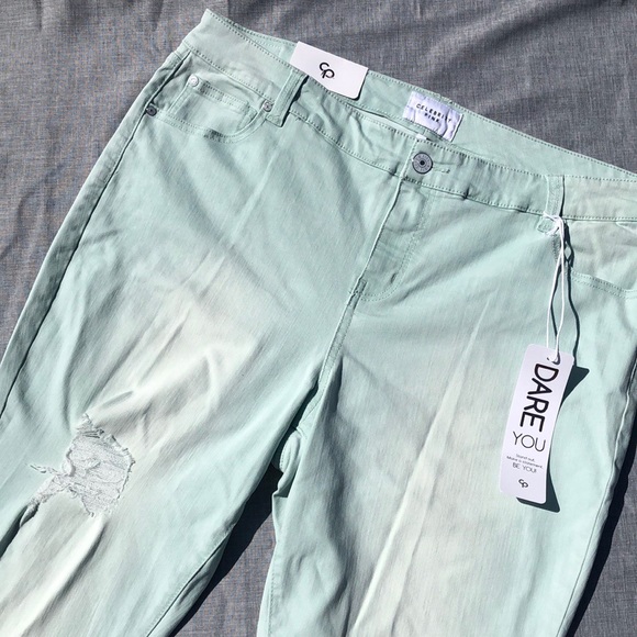 Only Size 20 Left Celebrity Pink Mint Skinny Jeans - Picture 4 of 6